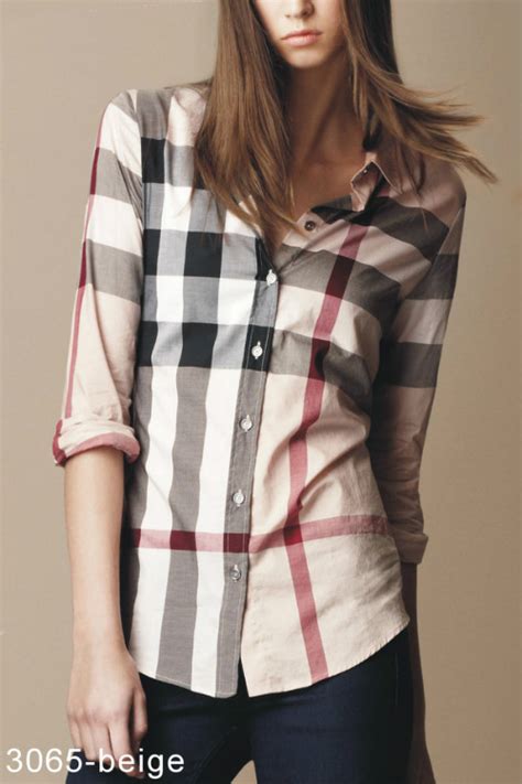 chemise burberry femme bleu|Chemises Burberry pour femme .